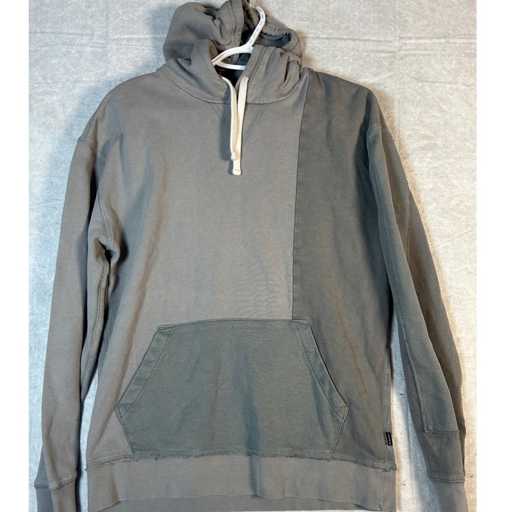 Lucky Brand Mens Colorblock Hoodie Sweatshirt Long‎ Sleeve Pullover Pockets M